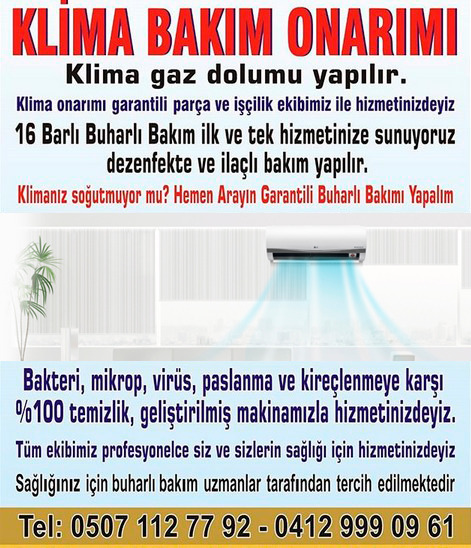 Diyarbakır Zass Klima Teknik servis 05071127792e